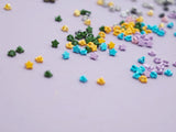 B051 Metallic & Colored Star Shank Buttons 3.3mm Doll Clothes Sewing Craft Supply For 12" Fashion Dolls Blythe BJD