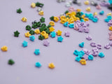 B051 Metallic & Colored Star Shank Buttons 3.3mm Doll Clothes Sewing Craft Supply For 12" Fashion Dolls Blythe BJD