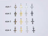 B054 Cross Charm 4 Styles 6x10mm / 5x10mm / 7x11mm / 6x10.5mm Doll Clothes Sewing Craft Supply For 12" Fashion Dolls Blythe BJD