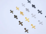 B054 Cross Charm 4 Styles 6x10mm / 5x10mm / 7x11mm / 6x10.5mm Doll Clothes Sewing Craft Supply For 12" Fashion Dolls Blythe BJD