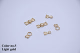 B215 Bronze/Gold/Silver/Rose Gold 15mm Decorative Ancient Style Hook Buckle  Mini Buckles Sewing Craft Doll Clothes Making Sewing Supply