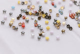 B219B Metal 4mm Mini Craft Studs Sewing Craft Doll Clothes Making Sewing Supply 10PC