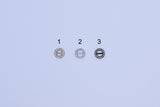 B226 Silver/Gold/Bronze Based Round 9mm Buckle With Crystal Mini Buckles Sewing Craft Doll Clothes Making Sewing Supply