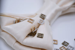 B227 Silver/Gold/Bronze Based Square 9mm Buckle With Crystal Mini Buckles Sewing Craft Doll Clothes Making Sewing Supply