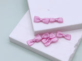 B257 Tiny 1×2.2cm Satin Ribbon Bow Tie Decor Sewing Craft Doll Clothes Making Sewing Supply Accessories