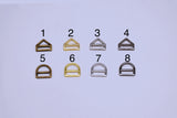 B261 Metal D Ring Triangle Buckle Belt Backpack strap Adjuster Doll Sewing Supplies For 12" Fashion Doll Sewing