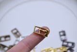 B262 Metal Buckle With Pin 11×21mm Mini Buckles Sewing Craft Doll Clothes Belt Making Sewing Supply