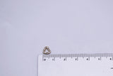 B265 Tiny Heart 7mm Buckle With Crystal Mini Buckles Sewing Craft Doll Clothes Making Sewing Supply