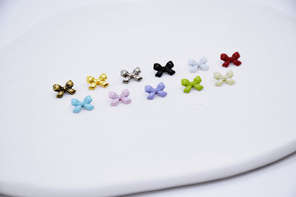B270 Pretty 8×6mm Bow Tie Shank Buttons Micro Mini Buttons Tiny Button ...