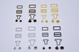 B280 Metal Bronze/Silver/Gold/Dark Gun Color Large/Small Mini Overall Buckles Sewing Making Supply For BJD 16" Dolls