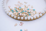 B283 Cute Color Coat Paint 8mm Tiny Star Charm For Doll Jewelry Clothes Doll Sewing Craft