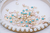 B283 Cute Color Coat Paint 8mm Tiny Star Charm For Doll Jewelry Clothes Doll Sewing Craft