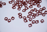 B286 Red Heart 7mm Tiny Charm For Doll Jewelry Clothes Doll Sewing Craft Supplies