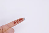 B286 Red Heart 7mm Tiny Charm For Doll Jewelry Clothes Doll Sewing Craft Supplies