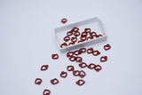 B286 Red Heart 7mm Tiny Charm For Doll Jewelry Clothes Doll Sewing Craft Supplies