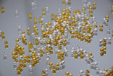 B290 Silver/Gold 3mm Frosted Tiny Metal Round Beads Tiny Beads Doll Sewing Notions Craft Supply