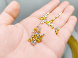 B291 2.5mm Sterling Silver/Gold Round Ball Faceted Metal Beads Tiny Doll Sewing Notions Craft Supply