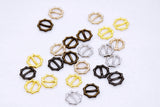 B299 Polygon Shape Gold/Silver/Bronze 8×8mm Buckles Sewing Craft Doll Clothes Making Sewing Supply