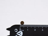 B301 Metal Swirl Style Pattern 5mm Shank Buttons Micro Mini Tiny Buttons Doll Sewing Craft Supplies For 12" Dolls Like FR Blythe BJD