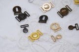 B307 Metal Color  9×14mm Round Style Decorative Hook Buckle Mini Buckles Sewing Craft Doll Clothes Making Sewing Supply