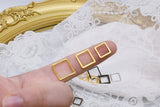 B313 Square 8/10/12mm Tiny Mini Buckles Connector Doll Sewing Doll Craft Supply Doll Clothes Making