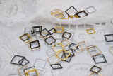 B313 Square 8/10/12mm Tiny Mini Buckles Connector Doll Sewing Doll Craft Supply Doll Clothes Making