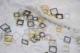 B313 Square 8/10/12mm Tiny Mini Buckles Connector Doll Sewing Doll Craft Supply Doll Clothes Making
