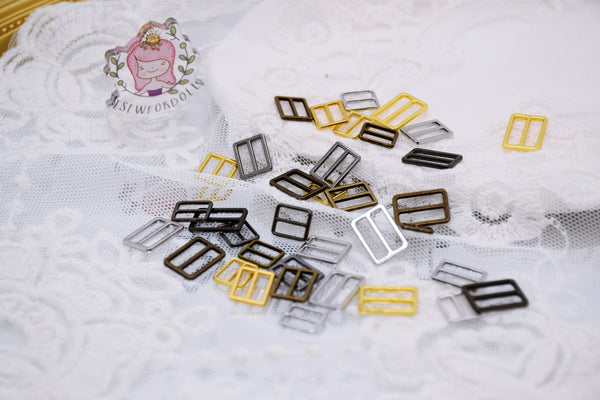 B314 Mini 8/10/12mm Belt Buckles Sewing Craft For Doll Belt Purse Coat Doll Clothes Making Sewing Supply