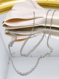 B332 Metal Skinny Silver 2mm Metal Chain Doll Clothes Sewing Craft Supply For 12" Fashion Doll Blythe  BJD
