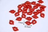 B333  Unique Red Lip Decorative Buttons Glue on Doll Sewing Craft Supplies For 12" Fashion Doll Blythe BJD Clothes Dress Making