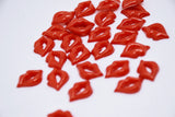 B333  Unique Red Lip Decorative Buttons Glue on Doll Sewing Craft Supplies For 12" Fashion Doll Blythe BJD Clothes Dress Making
