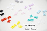 B342 Multi Colors Cute 5×11.5mm Mini Side Release Plastic Buckles Doll Sewing Supplies 4 Pairs