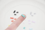 B342 Multi Colors Cute 5×11.5mm Mini Side Release Plastic Buckles Doll Sewing Supplies 4 Pairs
