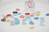 B344 Colorful Heart 12.5×10mm Tiny Mini Buckles Doll Sewing Doll Craft Supply Doll Clothes Making