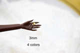 B346 Round Shape Metal Tiny 3mm Shank Buttons Micro Mini Tiny Buttons Doll Sewing Craft Supplies For 12" Dolls Like FR Blythe BJD