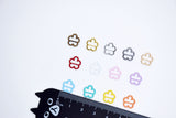 B347 Colorful Flower Style 9.5×10mm Tiny Mini Buckles Doll Sewing Doll Craft Supply Doll Clothes Making