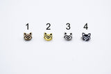B348 Little Fox Pattern 6mm Shank Buttons Micro Mini Buttons Tiny Doll Buttons Doll Sewing Craft Supplies For 12" Dolls Like FR Blythe BJD