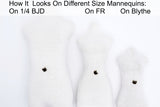 B348 Little Fox Pattern 6mm Shank Buttons Micro Mini Buttons Tiny Doll Buttons Doll Sewing Craft Supplies For 12" Dolls Like FR Blythe BJD