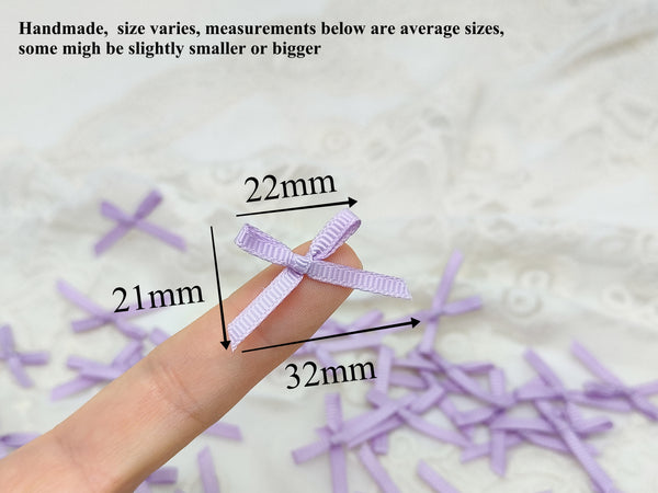 <50%OFF> W037 Ribbed Ribbon Purple Handmade Bow Tie Decor Sewing Craft Doll Clothes Making Sewing Supply Accessories