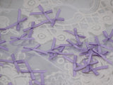 W037 Ribbed Ribbon Purple Handmade Bow Tie Decor Sewing Craft Doll Clothes Making Sewing Supply Accessories