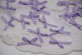 W037 Ribbed Ribbon Purple Handmade Bow Tie Decor Sewing Craft Doll Clothes Making Sewing Supply Accessories