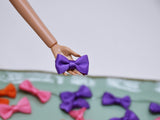 W040 Tiny 20×11mm Orange/Pink/Purple Ribbon Bow Tie Decor Sewing Craft Doll Clothes Making Sewing Supply Accessories