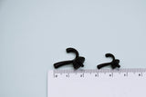 D068 Dollhouse Wall Hook Double Robe Hook Miniature Dollhouse Decoration 1/12 Scale Toy Display