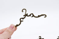 D078 Metal Vintage Pattern  11cm 6.5cm 4cm Clothes Hanger For 1/6 1/12 Miniature For 12" Fashion Doll Blythe PP FR BJD
