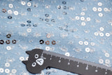 F064 Sequins Denim 53×45cm Fabric Doll Sewing Craft Doll Clothes Making Sewing Supply