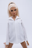 C005B Upgraded Version Handmade Doll Lady's Shirt For 12" Fashion Dolls Like Poppy Parker Fashion Royalty NF Doll