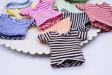 C006 Handmade Stripe Doll Clothes T-shirt Top For 12" Dolls Like Fashion Royalty Nu face Poppy Parker Blythe Azone Momoko