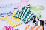 C006 Handmade Stripe Doll Clothes T-shirt Top For 12" Dolls Like Fashion Royalty Nu face Poppy Parker Blythe Azone Momoko