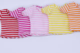 C006 Handmade Stripe Doll Clothes T-shirt Top For 12" Dolls Like Fashion Royalty Nu face Poppy Parker Blythe Azone Momoko