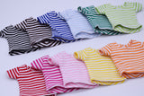 C006 Handmade Stripe Doll Clothes T-shirt Top For 12" Dolls Like Fashion Royalty Nu face Poppy Parker Blythe Azone Momoko